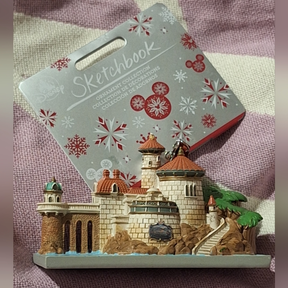 Disney Parks The Little Mermaid Ariel Ride Castle Ornament Flounder Sea NEW
